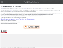 Tablet Screenshot of alert24ss.com